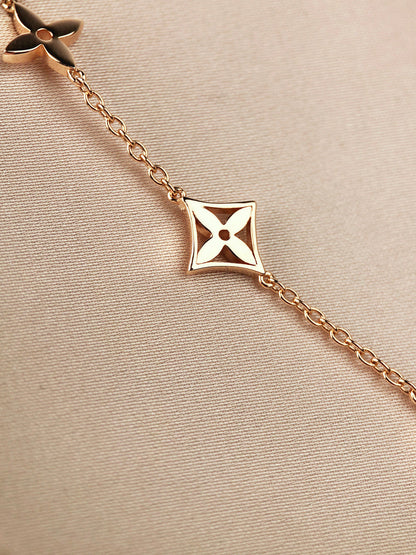 [Liorra]STAR AND SUN 7 MOTIFS GOLD BRACELET