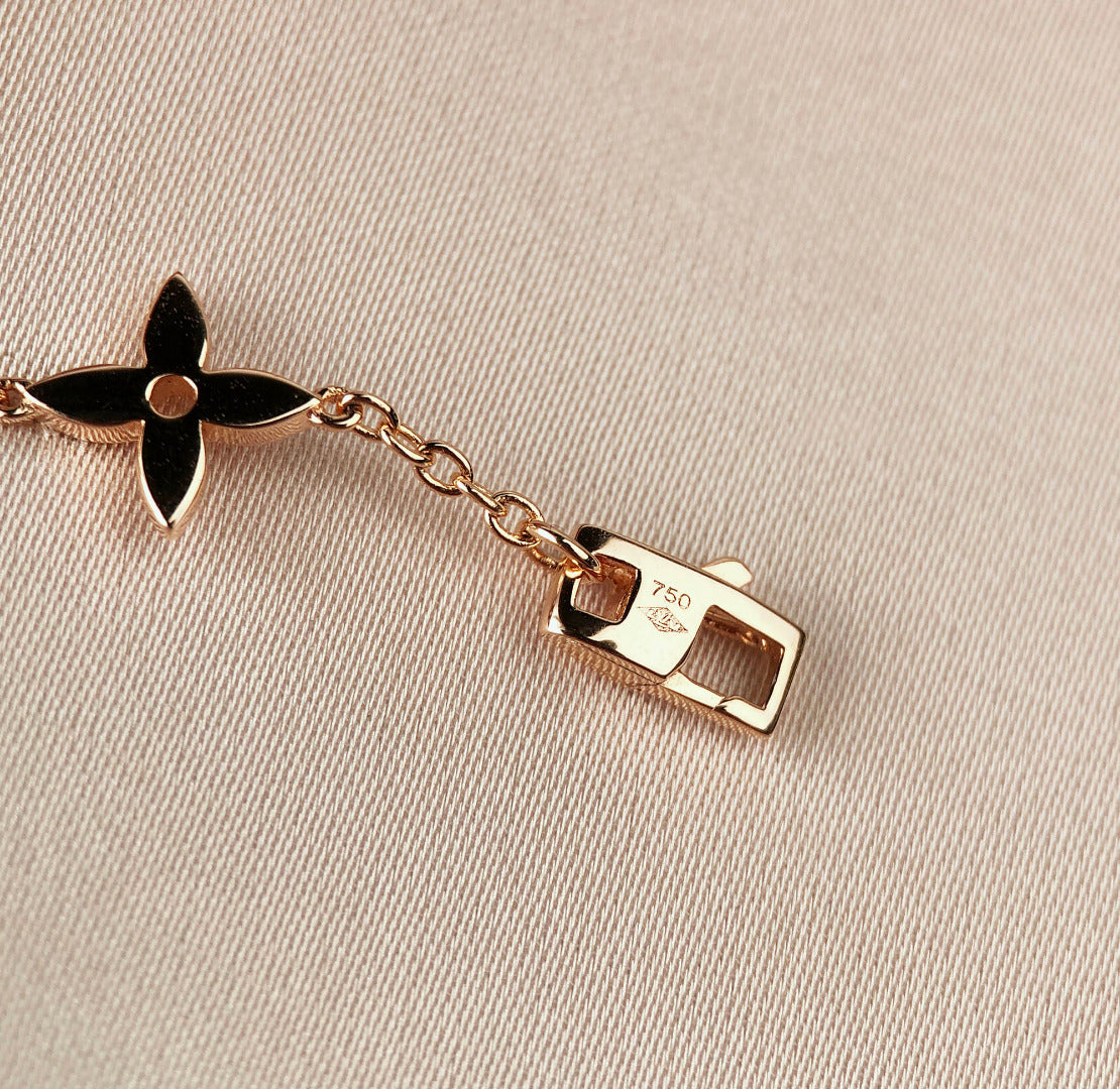 [Liorra]STAR AND SUN 7 MOTIFS GOLD BRACELET