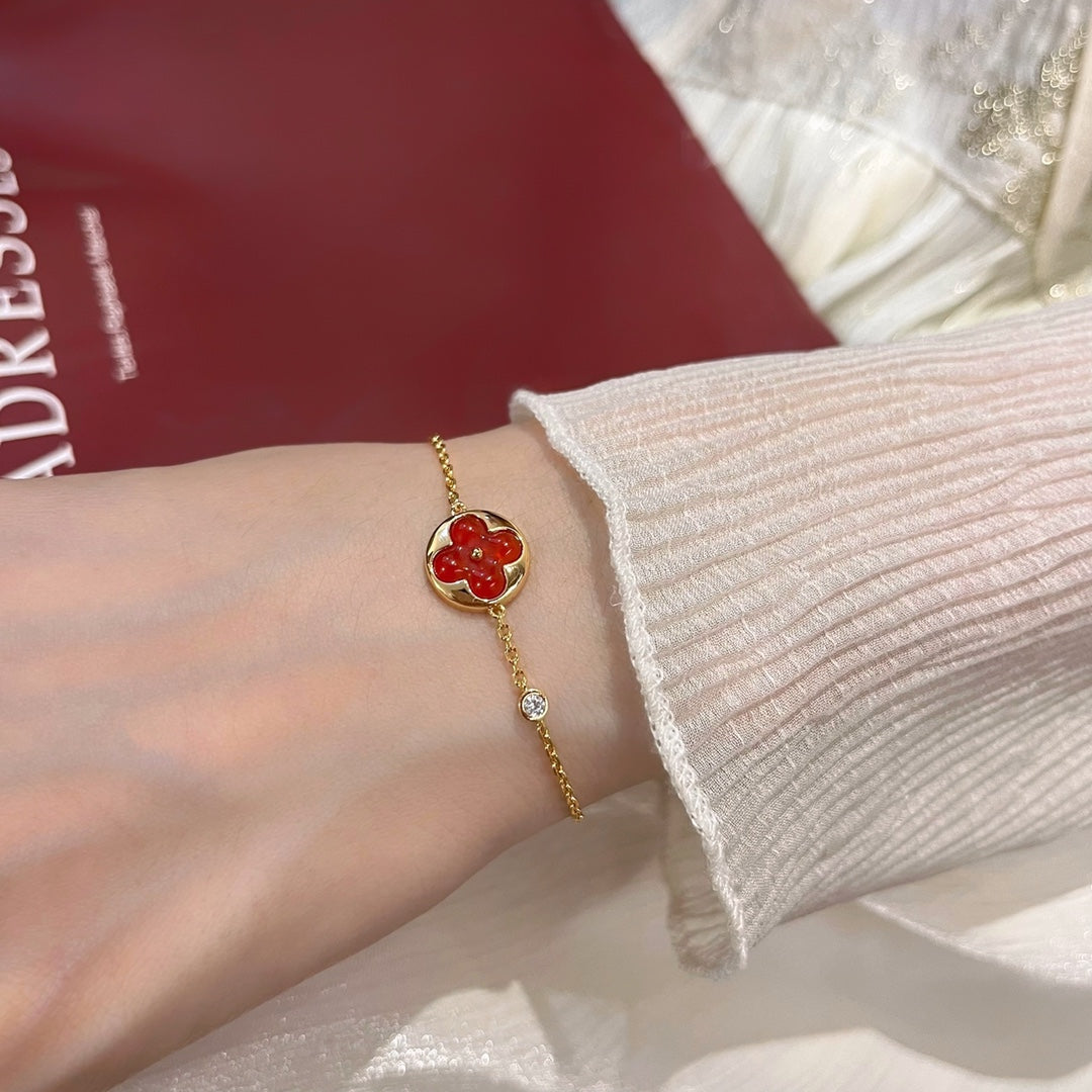 [Liorra]SUN PEDANT CARNELIAN BRACELET