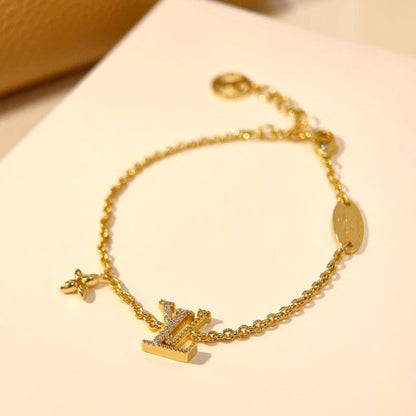 [Liorra]LOGO STAR MOTIF GOLD BRACELET