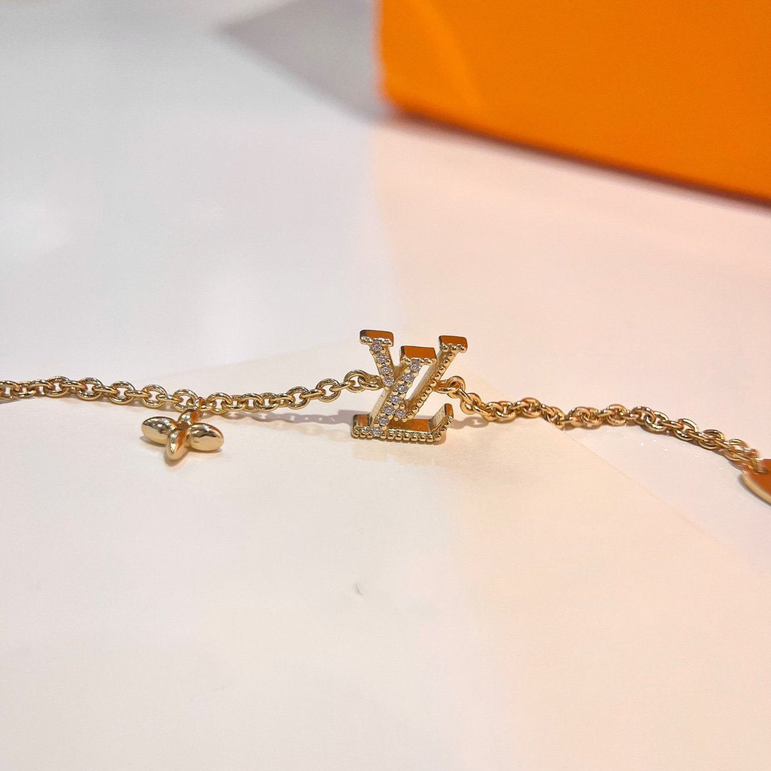 [Liorra]LOGO STAR MOTIF GOLD BRACELET