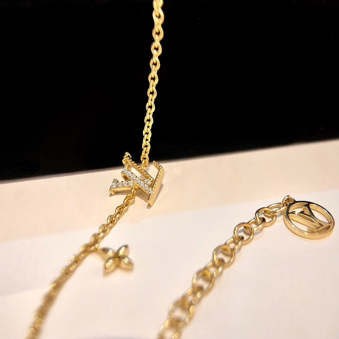 [Liorra]LOGO STAR MOTIF GOLD BRACELET