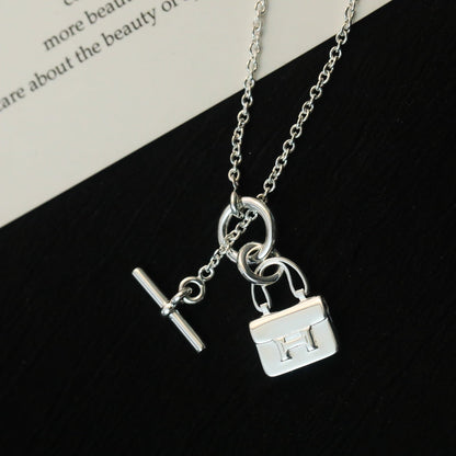 [Liorra]POP H PEDANT SILVER NECKLACE