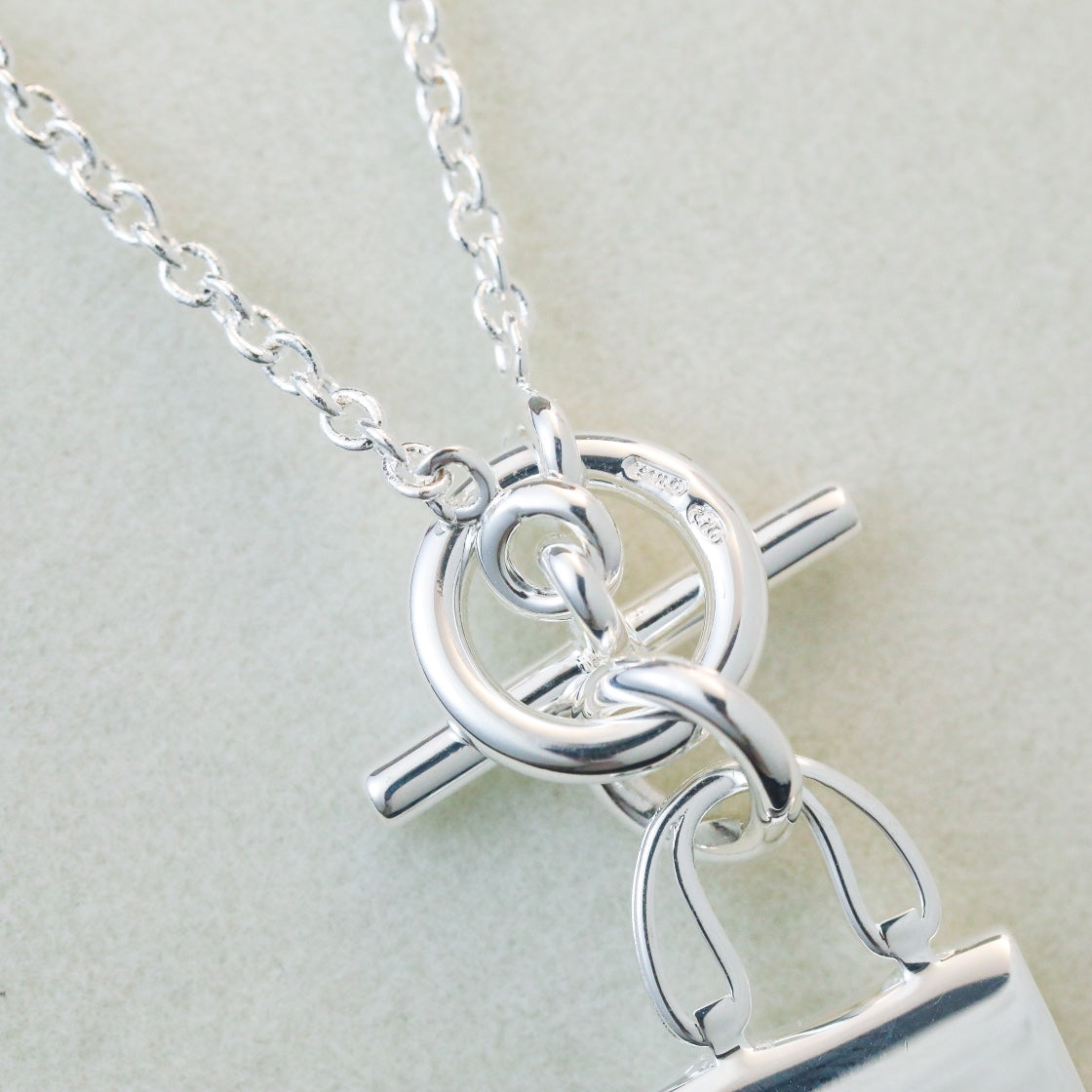 [Liorra]POP H PEDANT SILVER NECKLACE