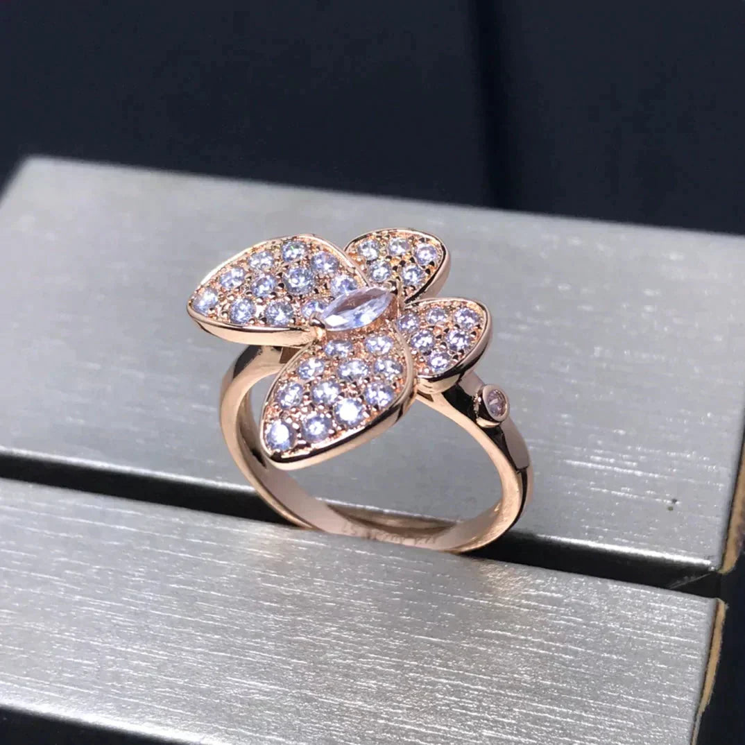 [Liorra]BUTTERFLY PINK GOLD DIAMOND RING
