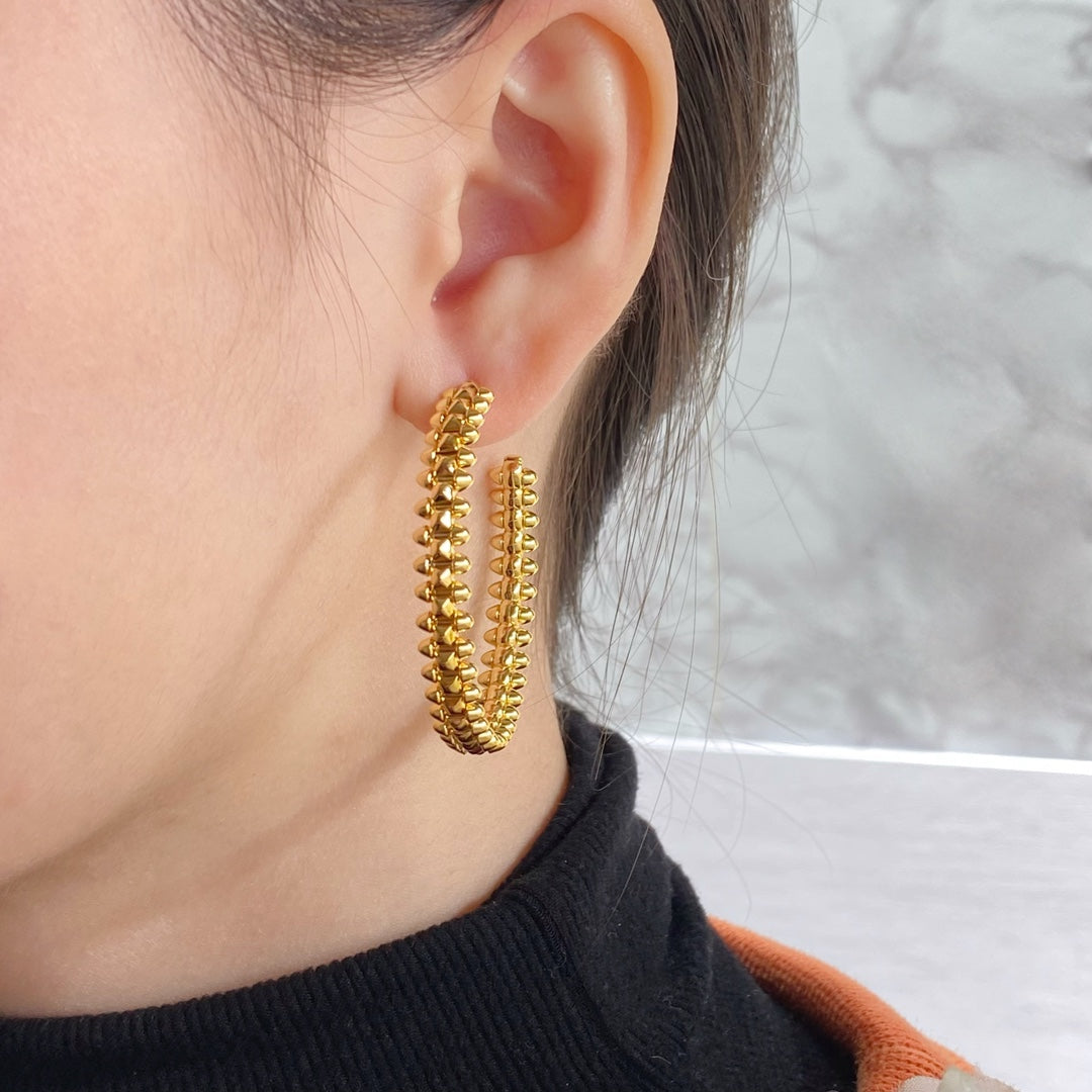 [Liorra]CLASH HOOP EARRINGS