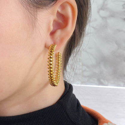 [Liorra]CLASH HOOP EARRINGS