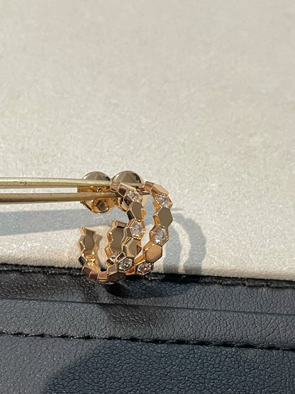[Liorra]Hollow Design Four-Leaf Clover Flower Shape Ring