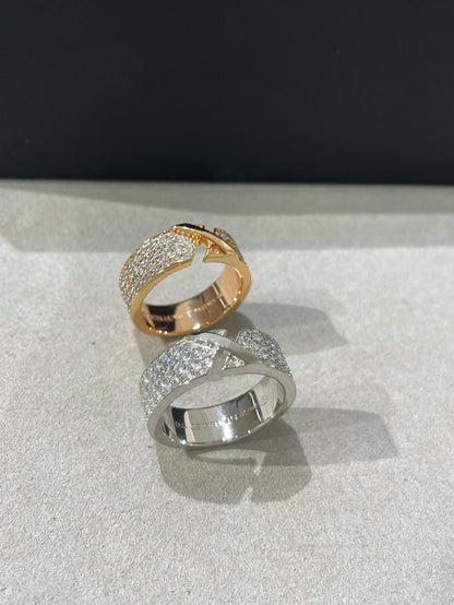 [Liorra]LIENS EVIDENCE  DIAMOND PAVED RING