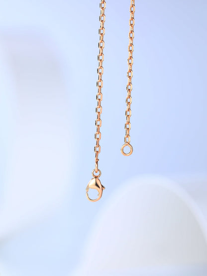 [Liorra]H CAGE PINK GOLD NECKLACE