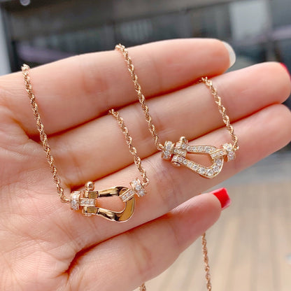 [Liorra]FORCE 10 PINK GOLD DIAMOND NECKLACE