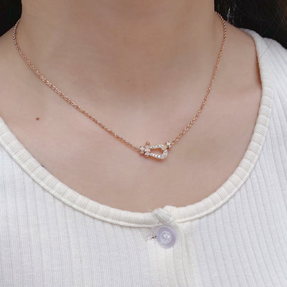 [Liorra]FORCE 10 PINK GOLD DIAMOND NECKLACE