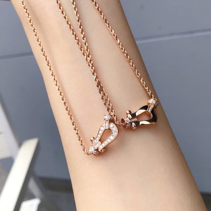 [Liorra]FORCE 10 PINK GOLD DIAMOND NECKLACE