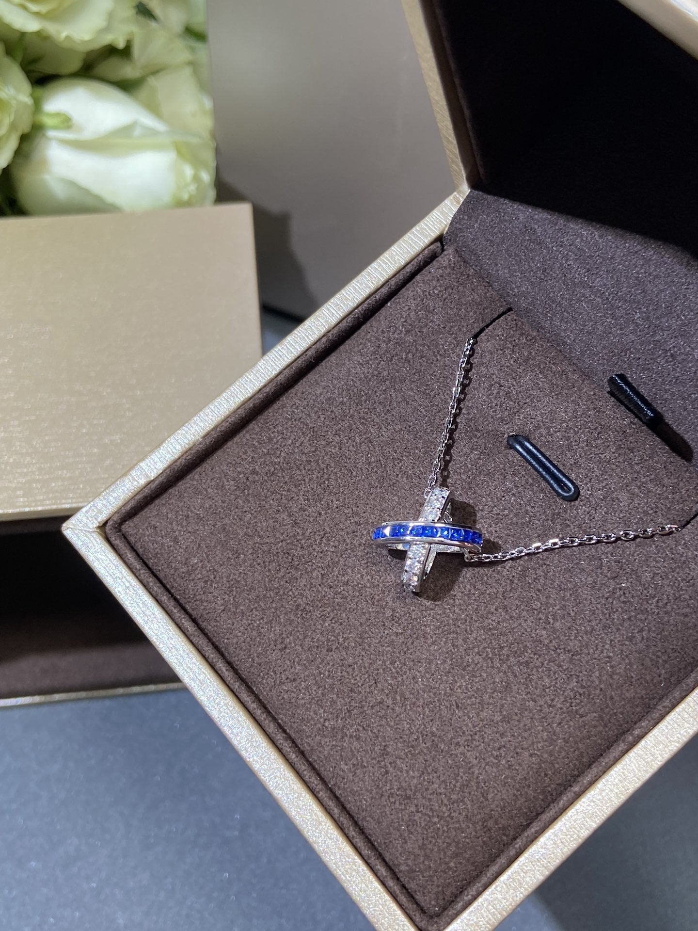 [Liorra]LIENS DIAMOND SILVER NECKLACE