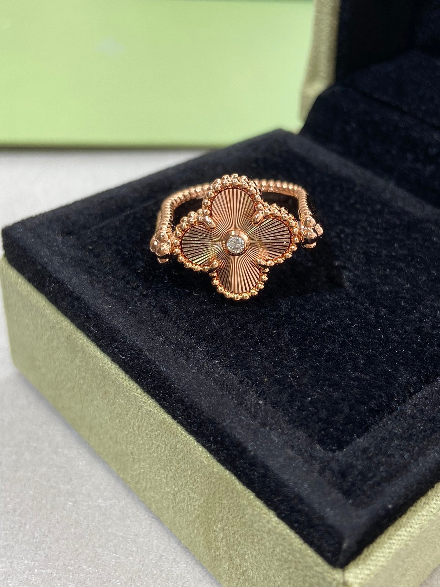 [Liorra]CLOVER RIVERSIBLE Liorra GOLD RING