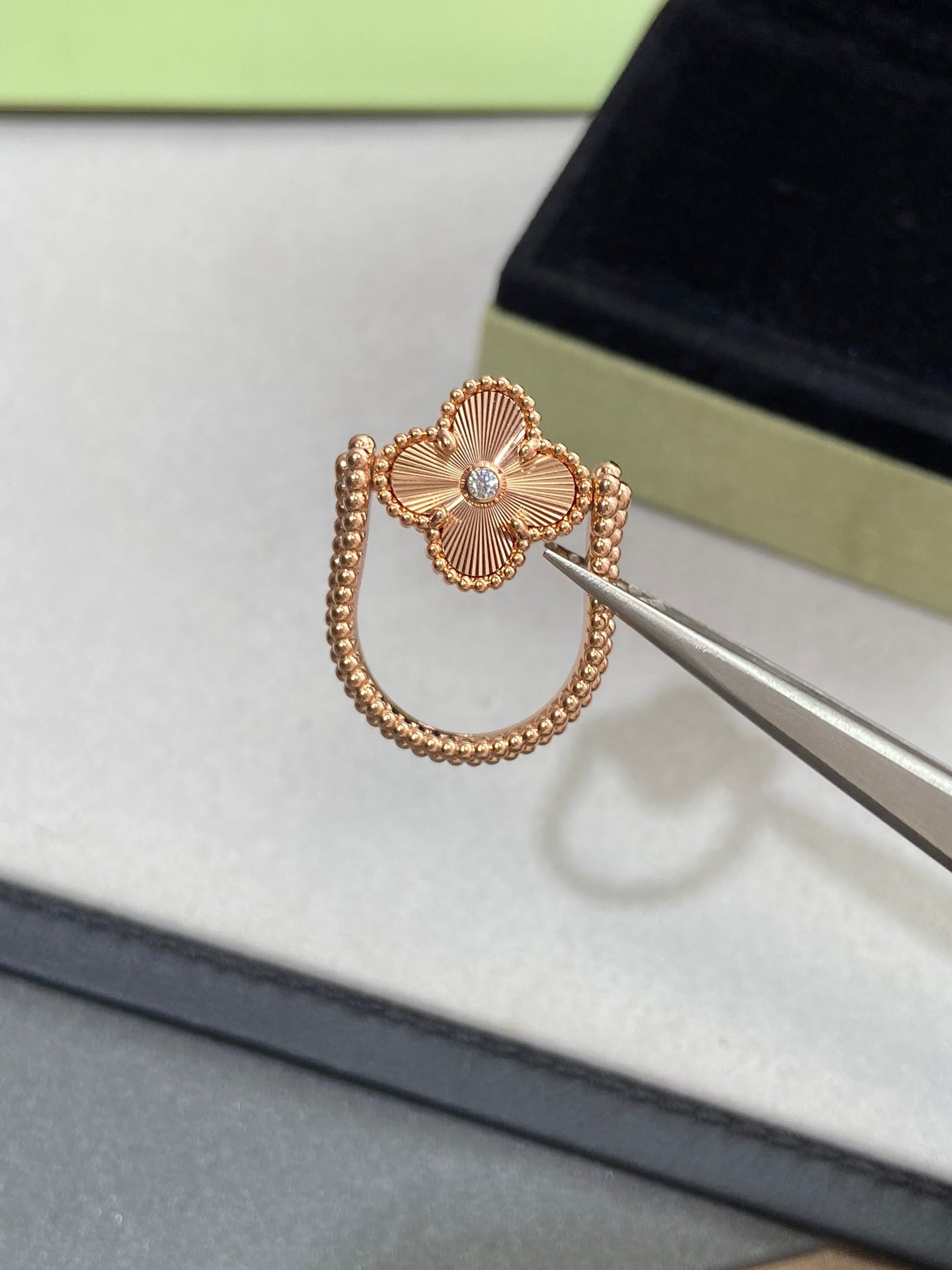 [Liorra]CLOVER RIVERSIBLE Liorra GOLD RING