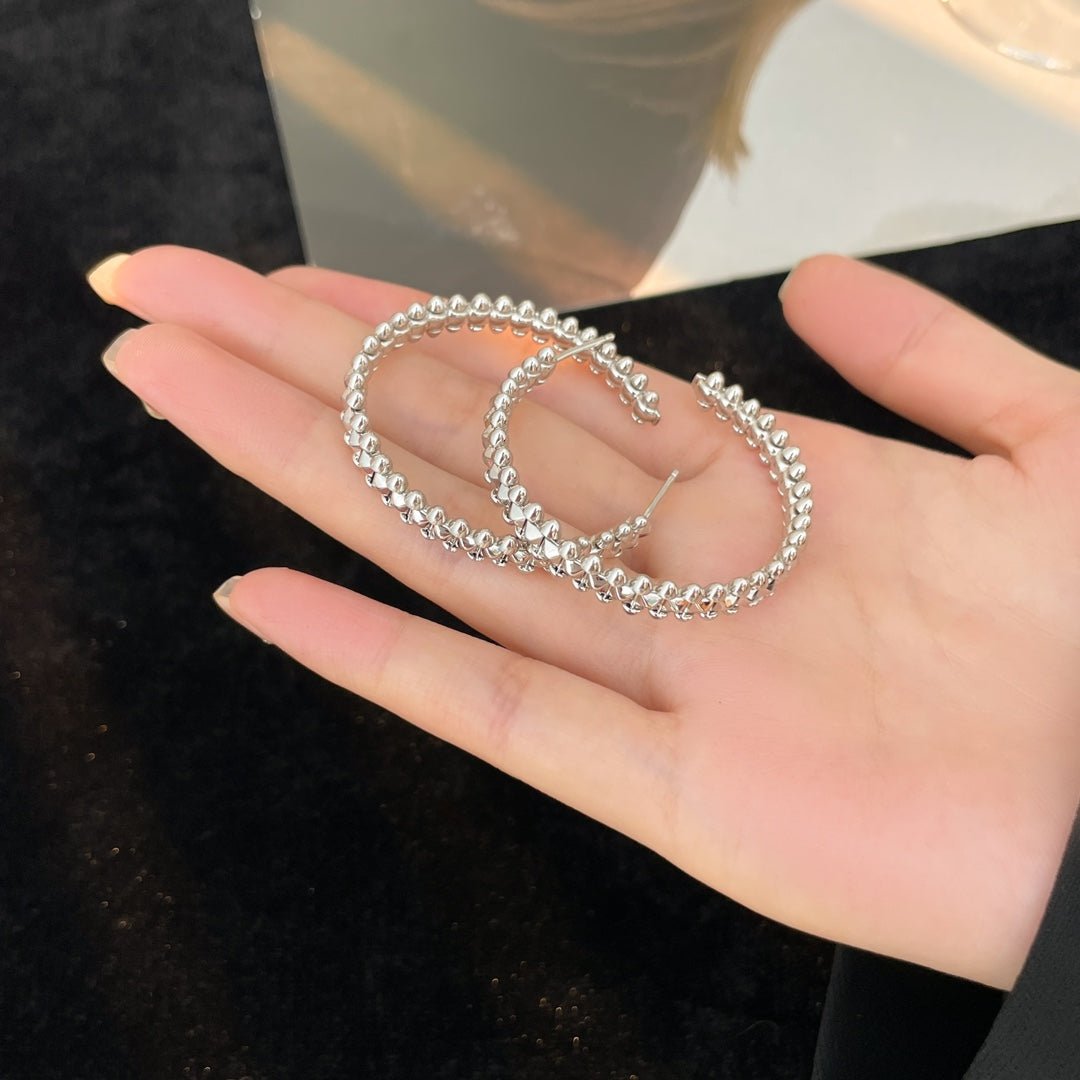 [Liorra]CLASH HOOP EARRINGS