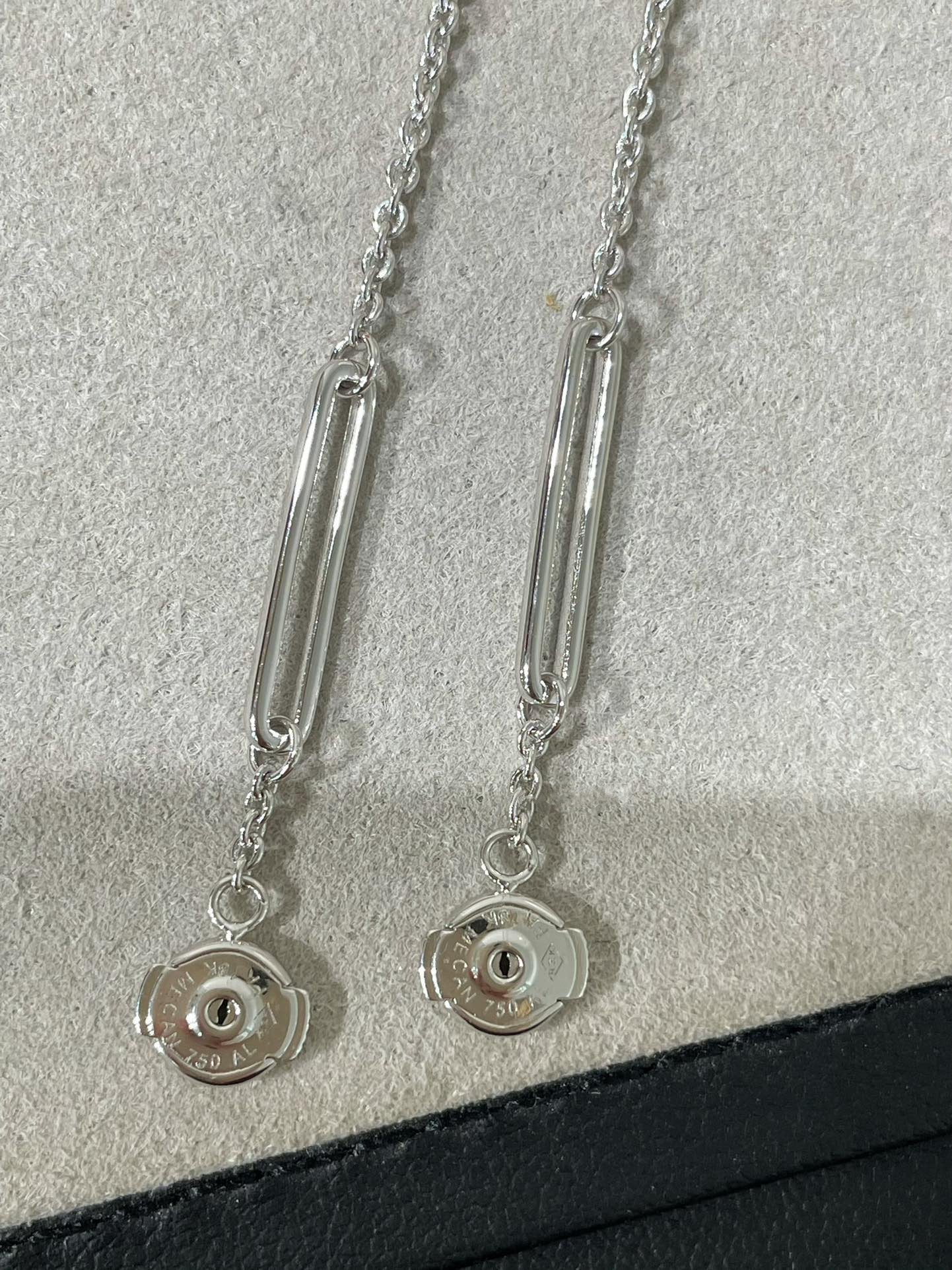 [Liorra]CHAINE CHAOS DIAMOND DROP EARRINGS