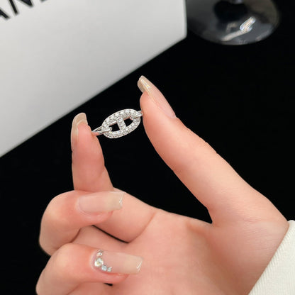 [Liorra]RONDE SMALL SILVER DIAMOND RING