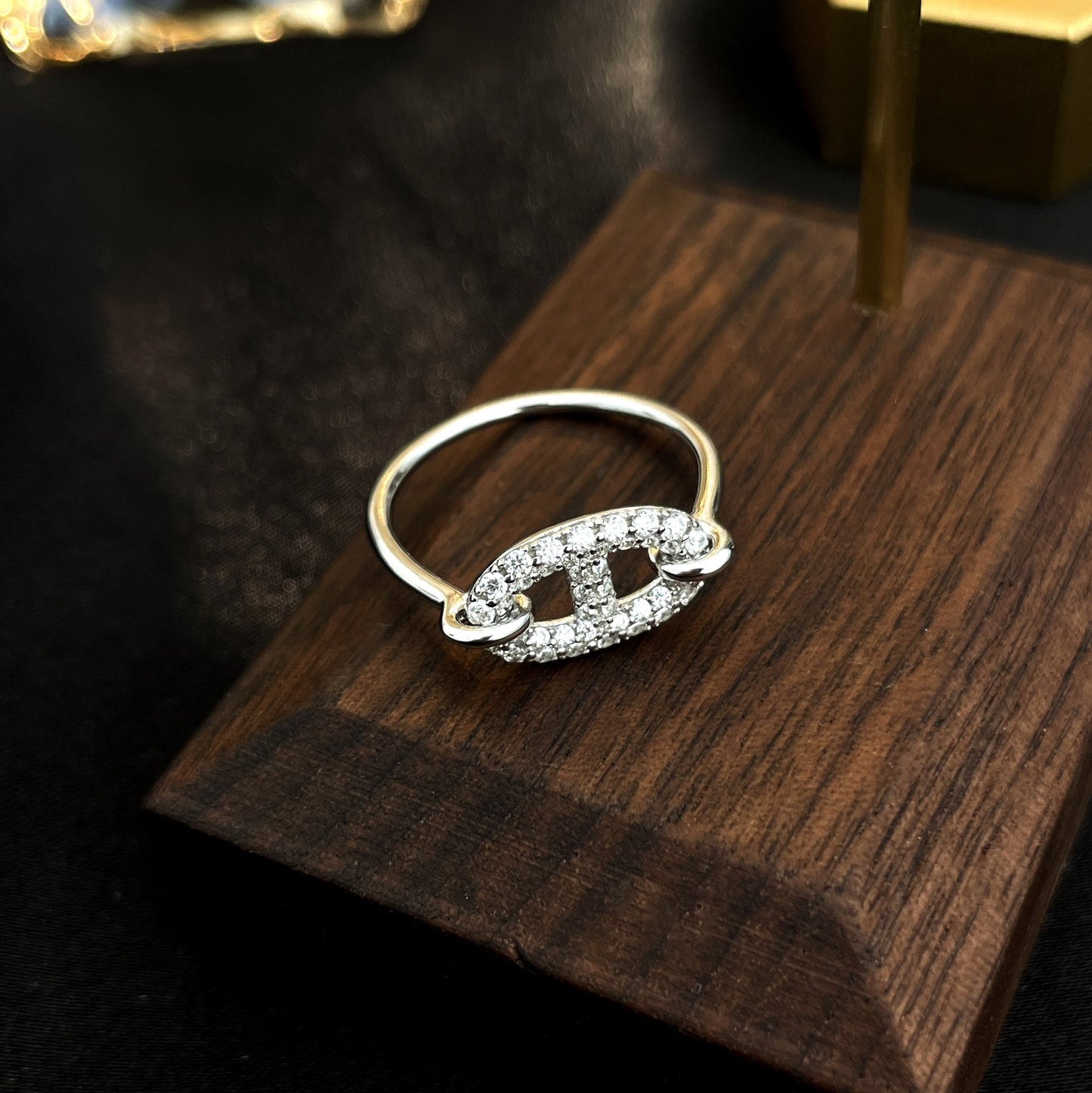 [Liorra]RONDE SMALL SILVER DIAMOND RING