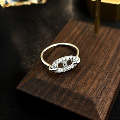 [Liorra]RONDE SMALL SILVER DIAMOND RING