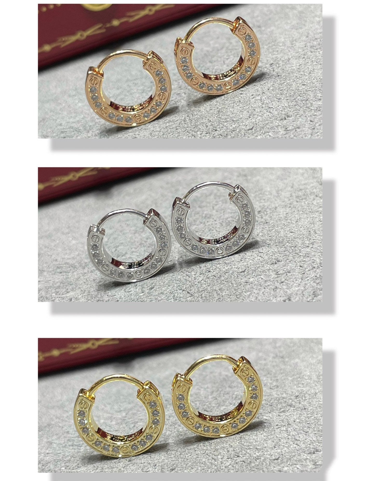 [Liorra]LOVE DIAMOND EARRINGS