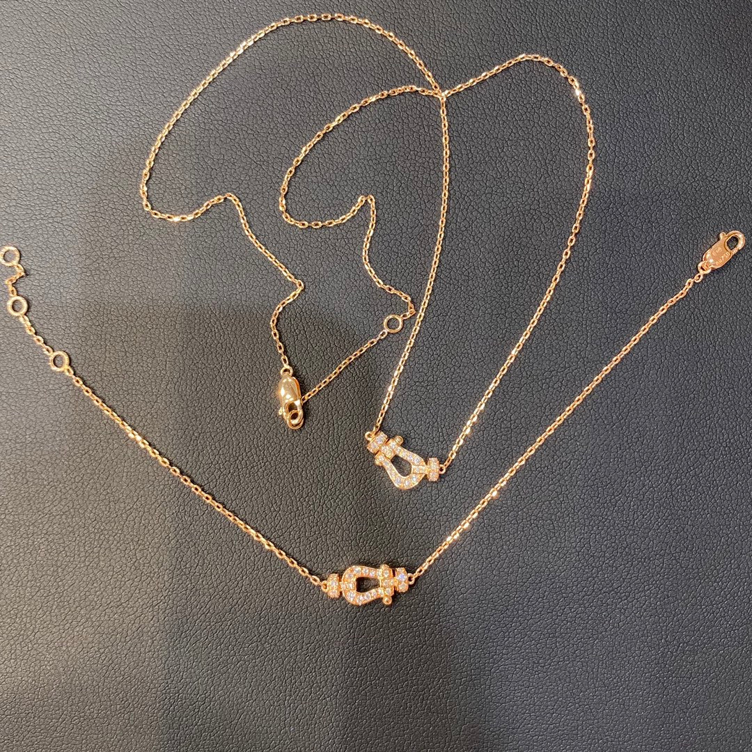 [Liorra]FORCE 10 DIAMOND PINK GOLD NECKLACE MINI MODEL