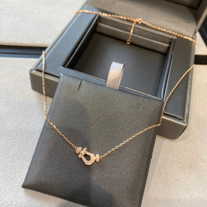 [Liorra]FORCE 10 DIAMOND PINK GOLD NECKLACE MINI MODEL