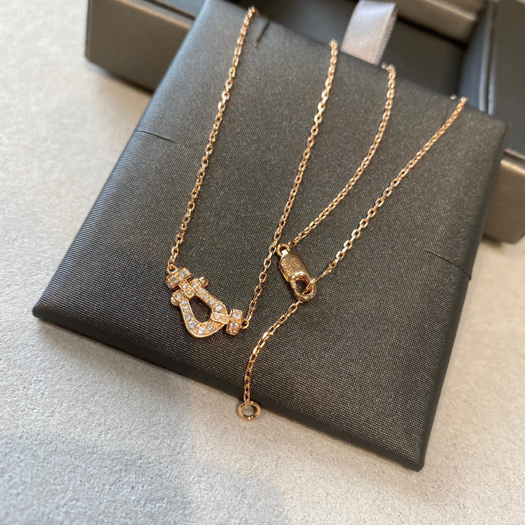 [Liorra]FORCE 10 DIAMOND PINK GOLD NECKLACE MINI MODEL