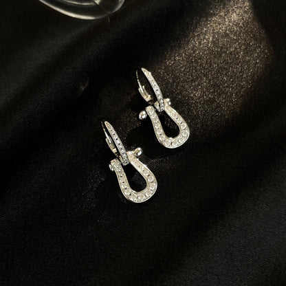 [Liorra]FORCE 10 FULL DIAMOND DROP EARRINGS MEDIUM MODEL
