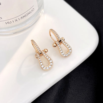 [Liorra]FORCE 10 FULL DIAMOND DROP EARRINGS MEDIUM MODEL