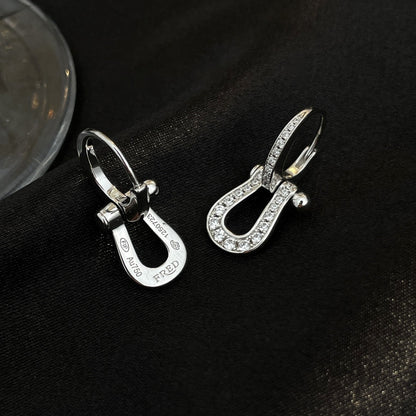 [Liorra]FORCE 10 FULL DIAMOND DROP EARRINGS MEDIUM MODEL