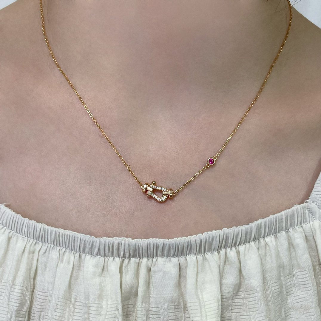 [Liorra]FORCE 10 DIAMOND PINK GOLD NECKLACE
