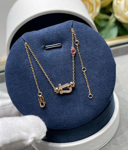 [Liorra]FORCE 10 DIAMOND PINK GOLD NECKLACE
