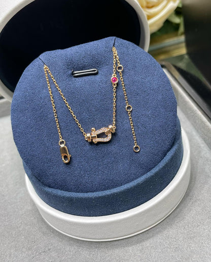 [Liorra]FORCE 10 DIAMOND PINK GOLD NECKLACE