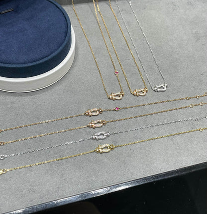[Liorra]FORCE 10 DIAMOND PINK GOLD NECKLACE