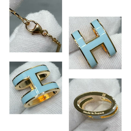 [Liorra]POP H SKY BLUE NECKLACE