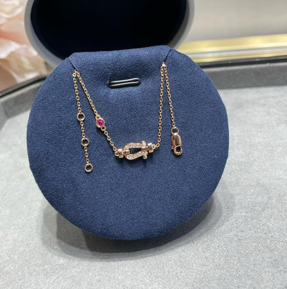 [Liorra]FORCE 10 DIAMOND CHAIN LINK PINK GOLD BRACELET