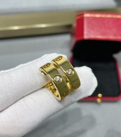 [Liorra]LOVE 5.5MM 1 DIAMOND EARRINGS