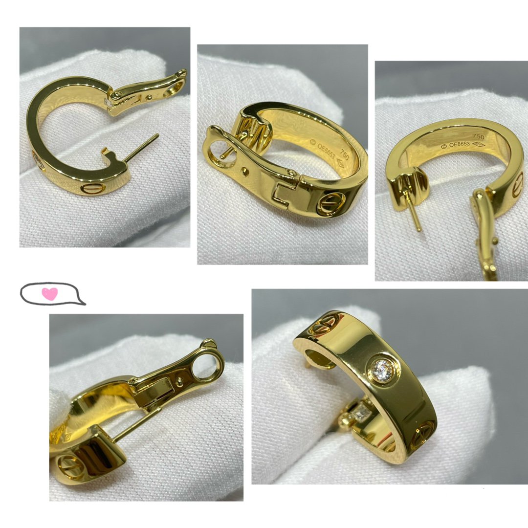 [Liorra]LOVE 5.5MM 1 DIAMOND EARRINGS