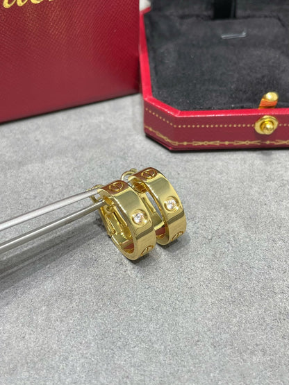 [Liorra]LOVE 5.5MM 1 DIAMOND EARRINGS