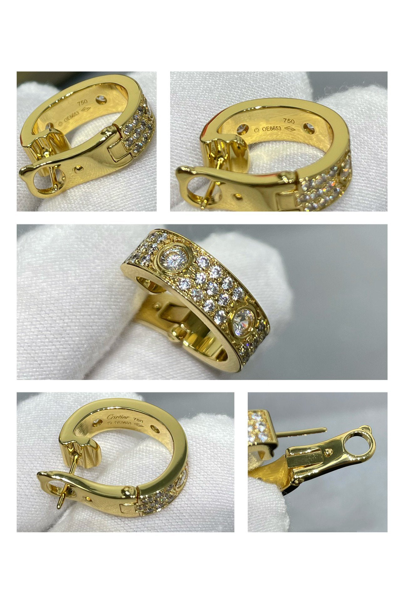 [Liorra]LOVE 5.5MM DIAMOND PAVED EARRINGS