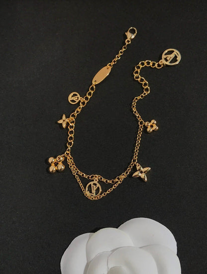 [Liorra]BLOOMING PINK GOLD MOP BRACELET