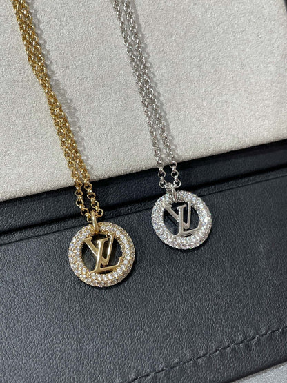 [Liorra]BY NIGHT DIAMOND PAVED NECKLACE