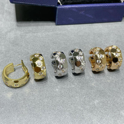 [Liorra]BEE LOVE DIAMOND HOOP EARRINGS