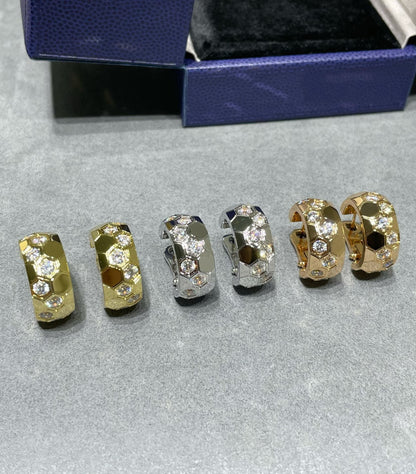 [Liorra]BEE LOVE DIAMOND HOOP EARRINGS