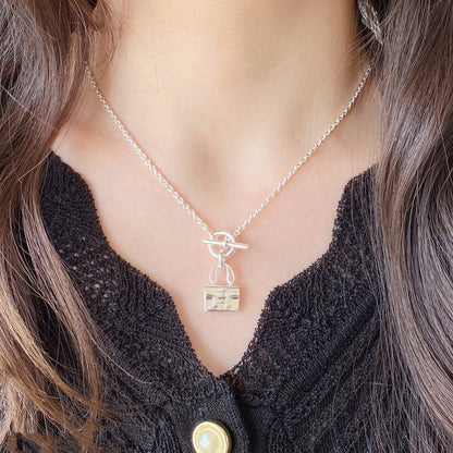 [Liorra]CONSTANCE PEDANT SILVER NECKLACE