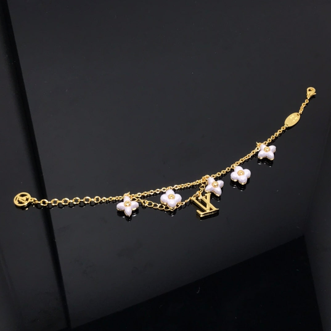 [Liorra]LOGO 6 MOTIF STAR AND SUN GOLD BRACELET