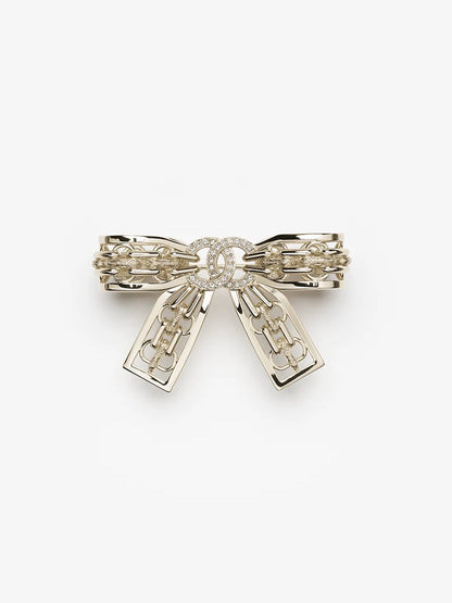 [Liorra]25K Hollow Bow Brooch