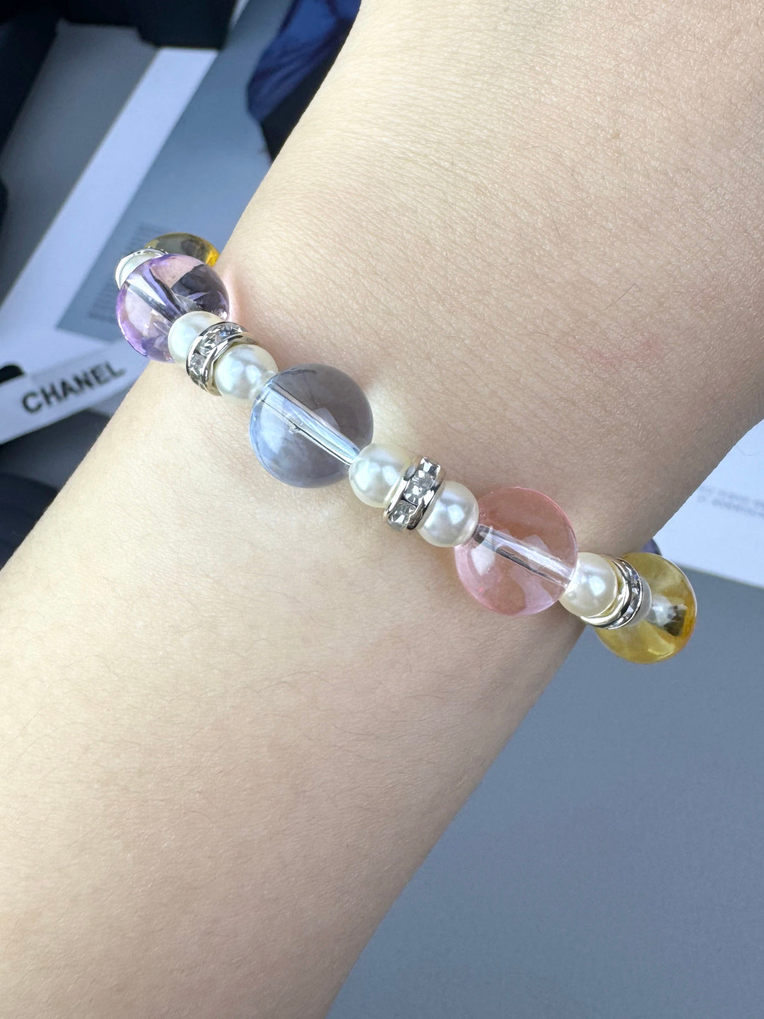 [Liorra]Colorful Transparent Resin Bracelet